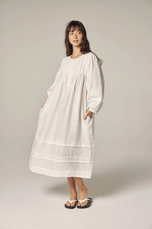 Laced Linen Dress