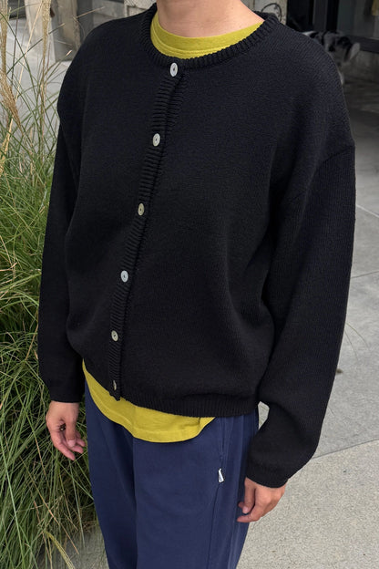 Cotton Leila Cardigan | Black