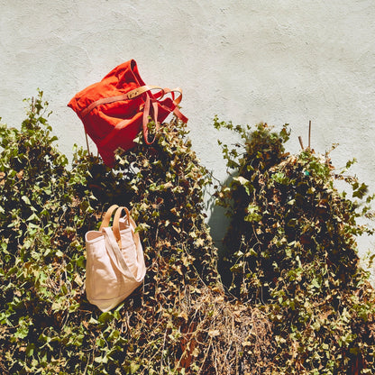 Large East West Tote | Persimmon