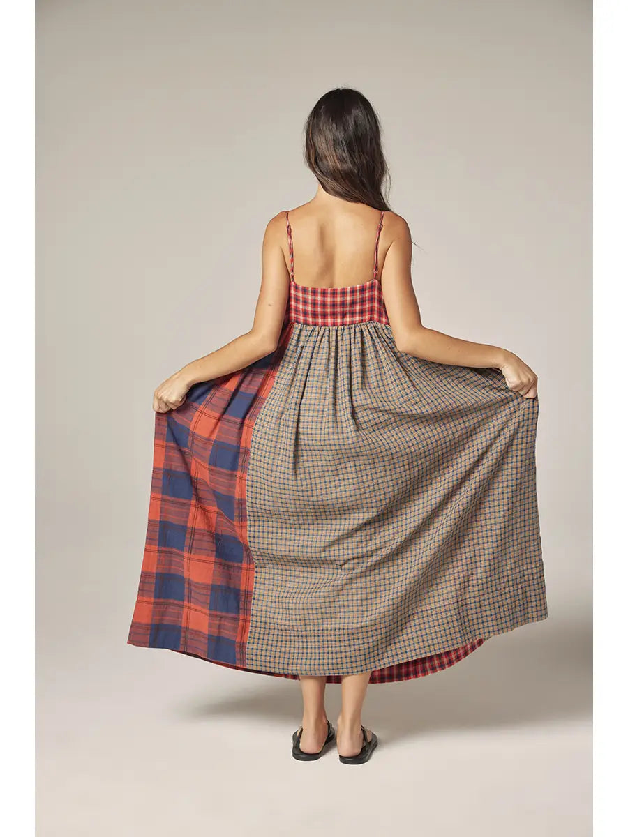 Contrast Panel Dress