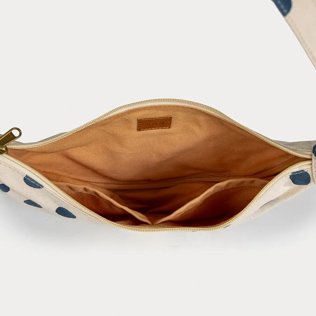 Moon Sling Bag | Indigo Dot