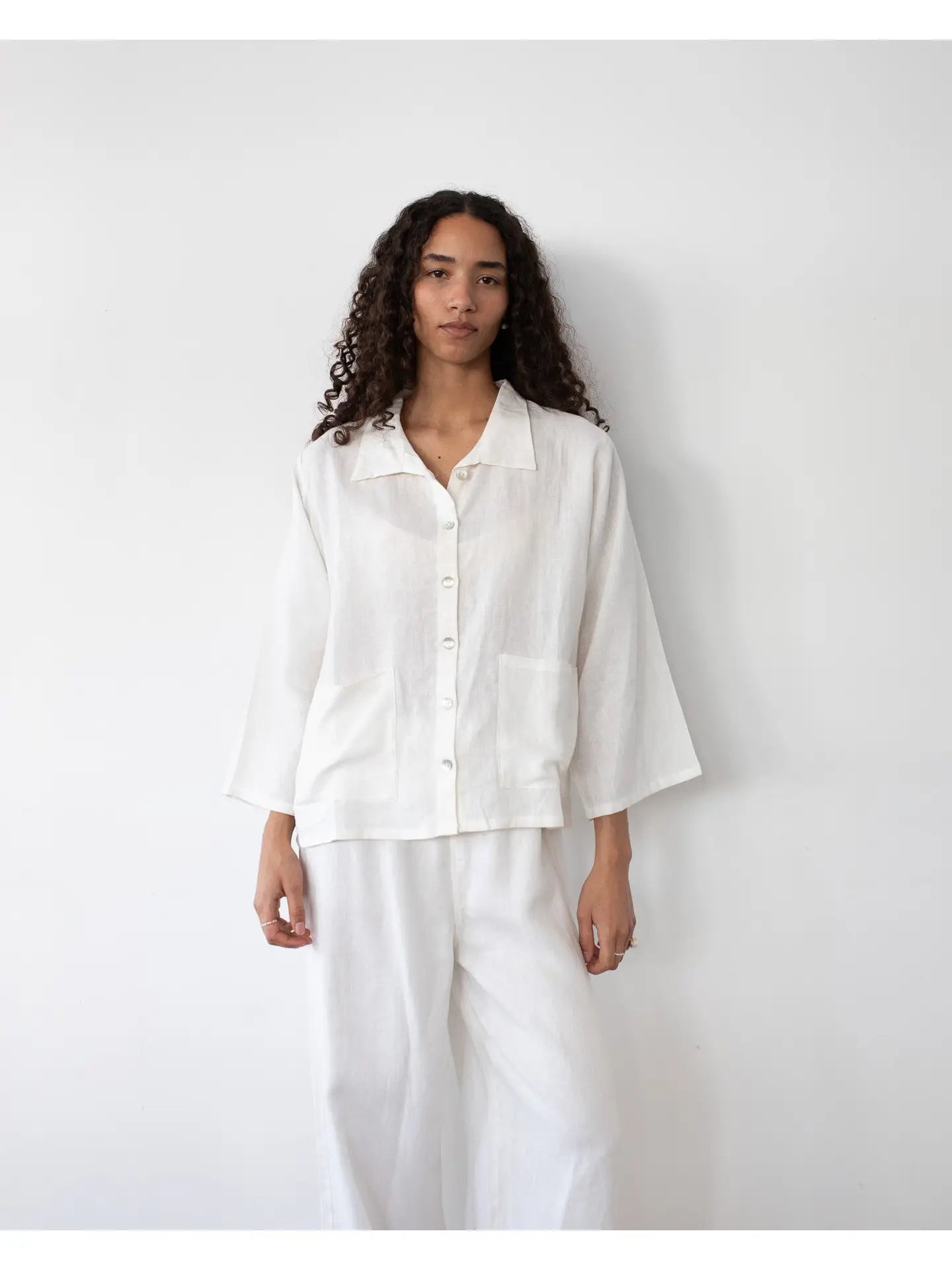 Brooks Top | White Linen