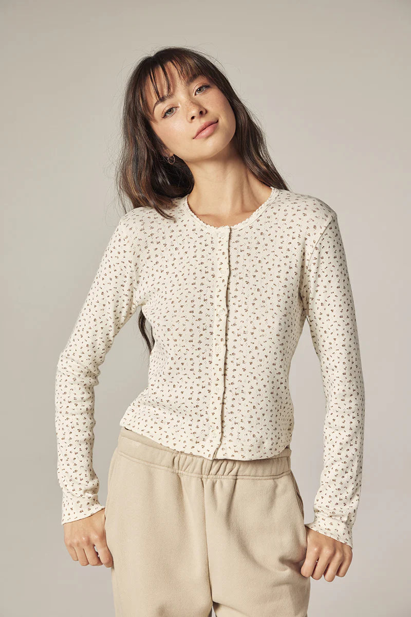 Cropped Floral Cardi