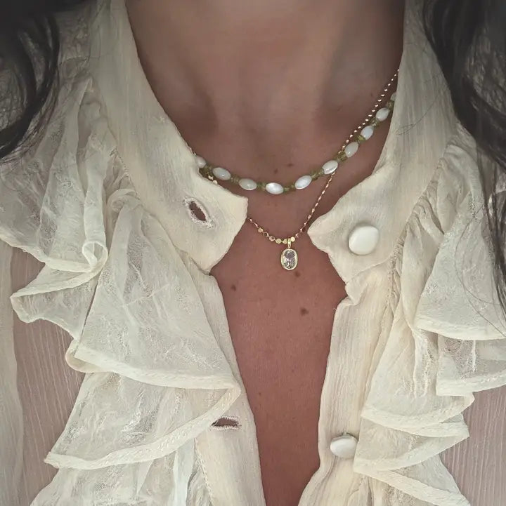 Dainty Bezel Necklace