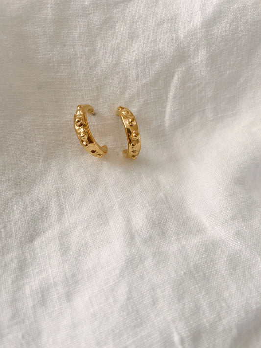 Small Caviar Hoops