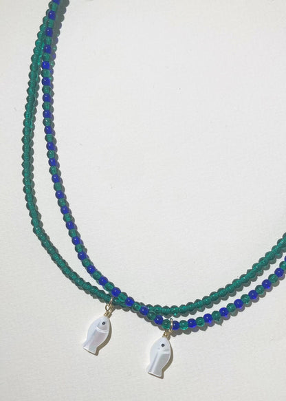 Fish Charm Necklace | Multiple Colors