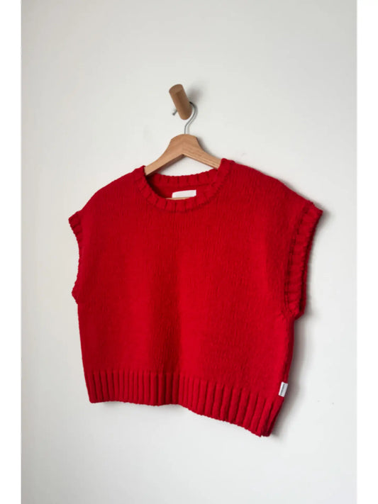 Pierre Cotton Sweater - Chilli