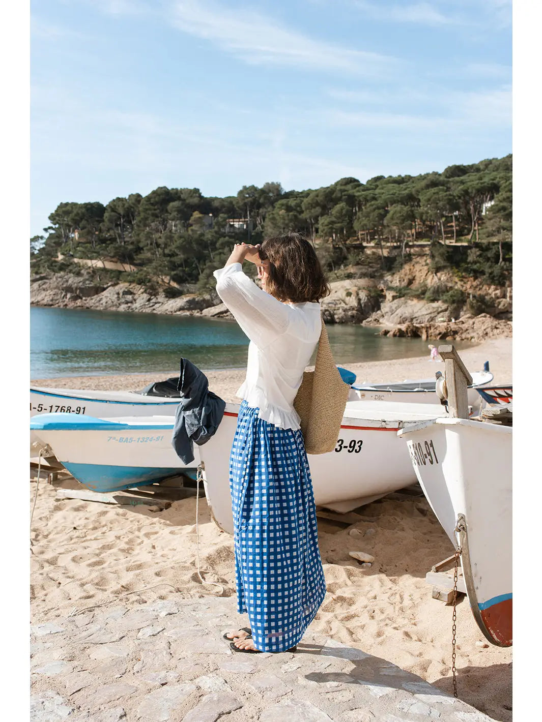 Classic Crow Skirt | Blue Check