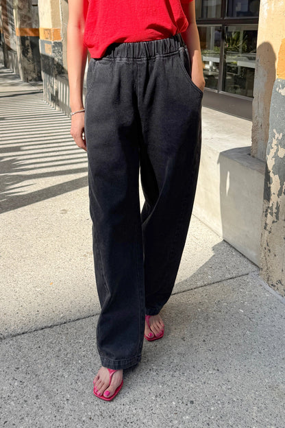 Long Arc Pants | Black Denim
