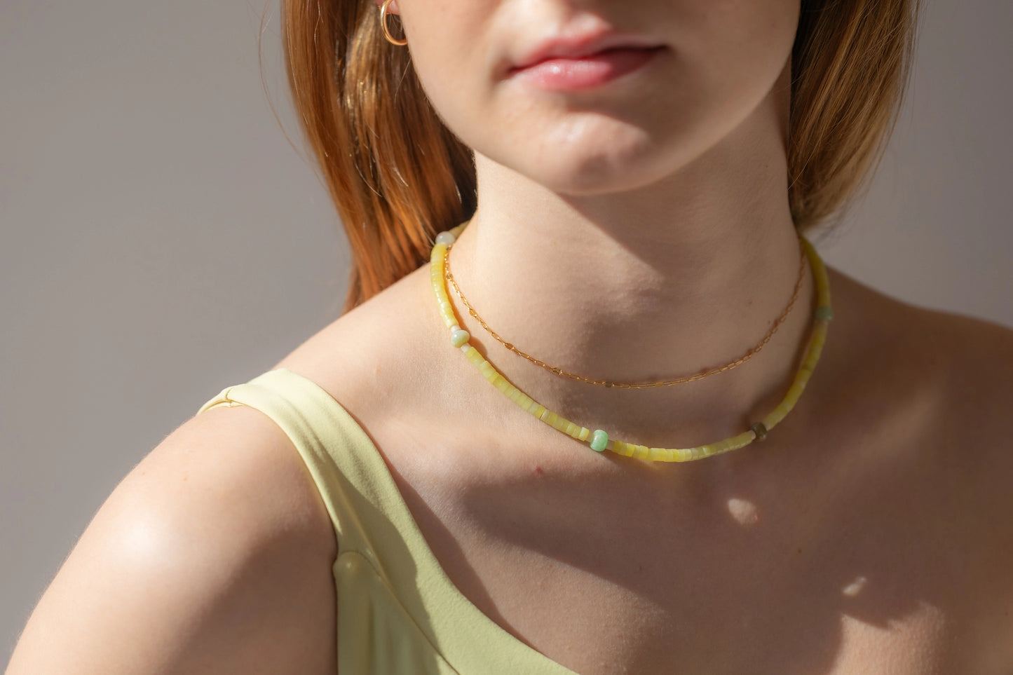 Sunlit Jade Necklace