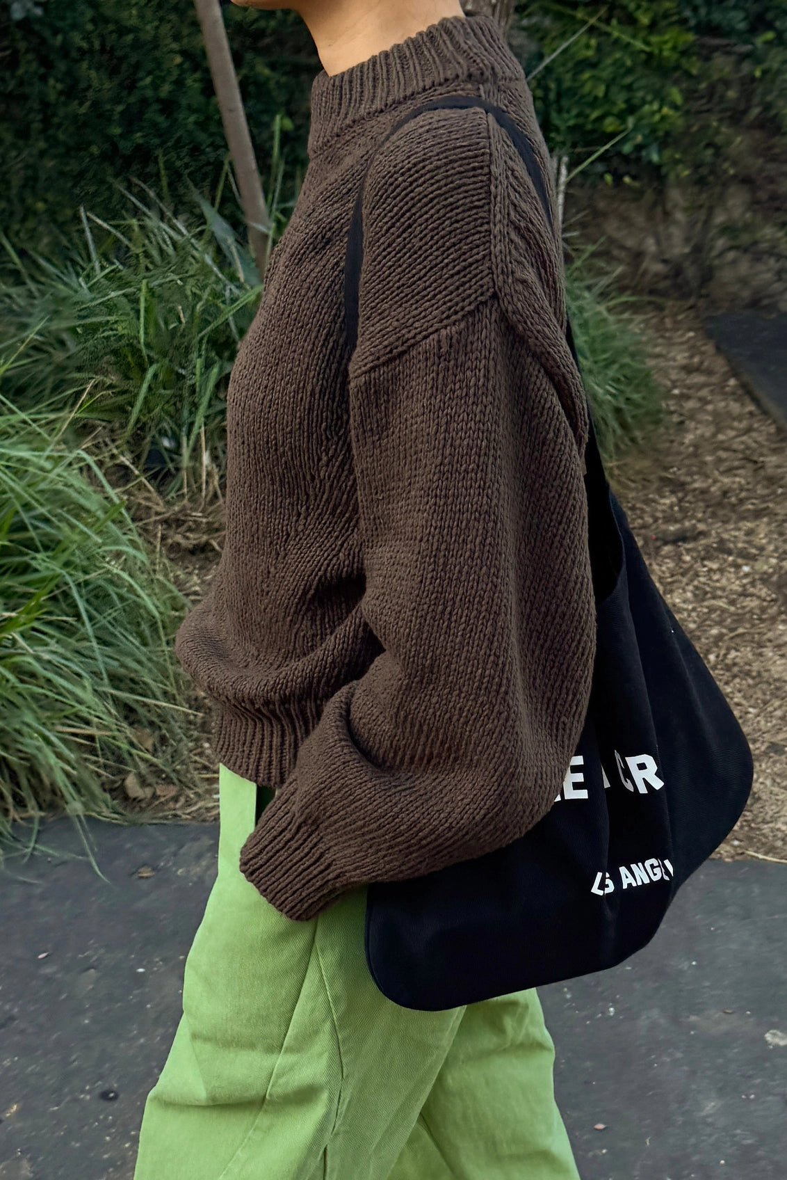 Zoe Cotton Sweater | Brown