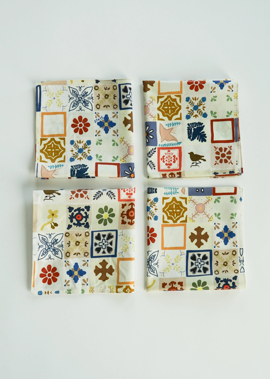 Tile Cotton Napkin Set