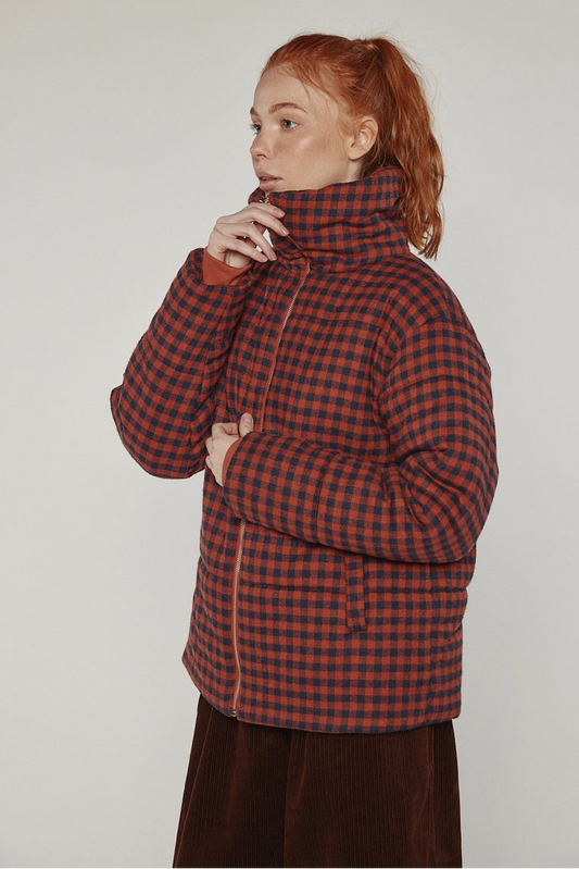 Puff Gingham Jacket