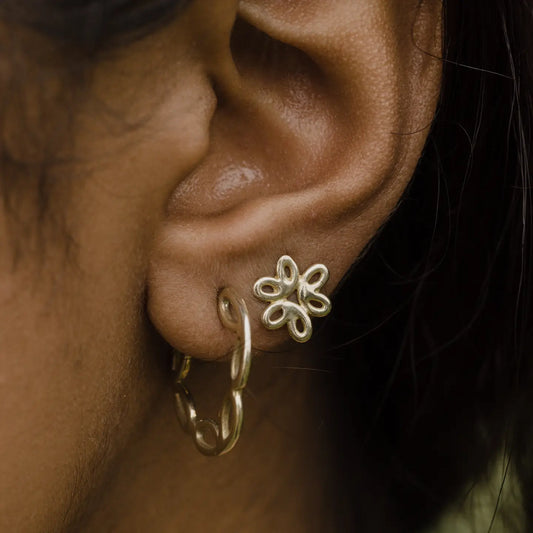 Floret Flower Stud Earrings