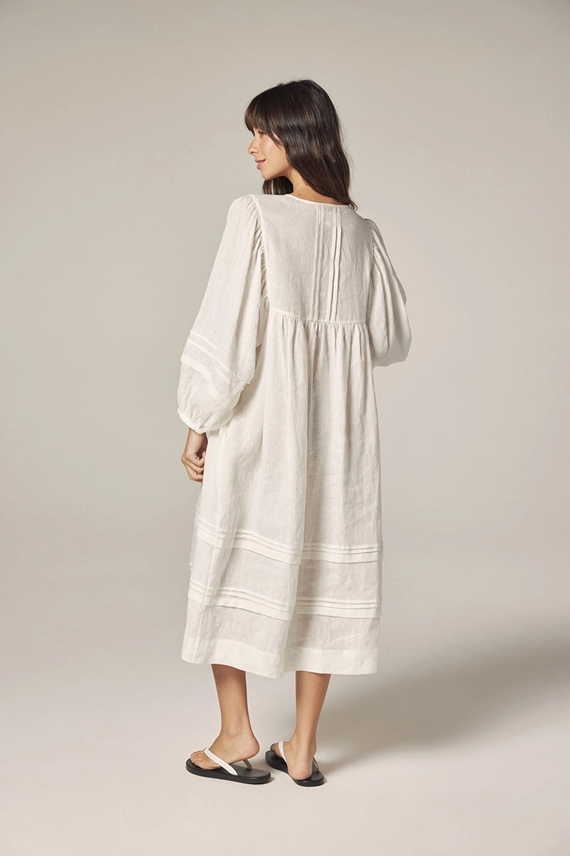 Laced Linen Dress