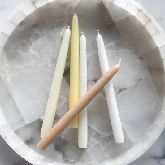 Neutral Taper Candles | Set of 5