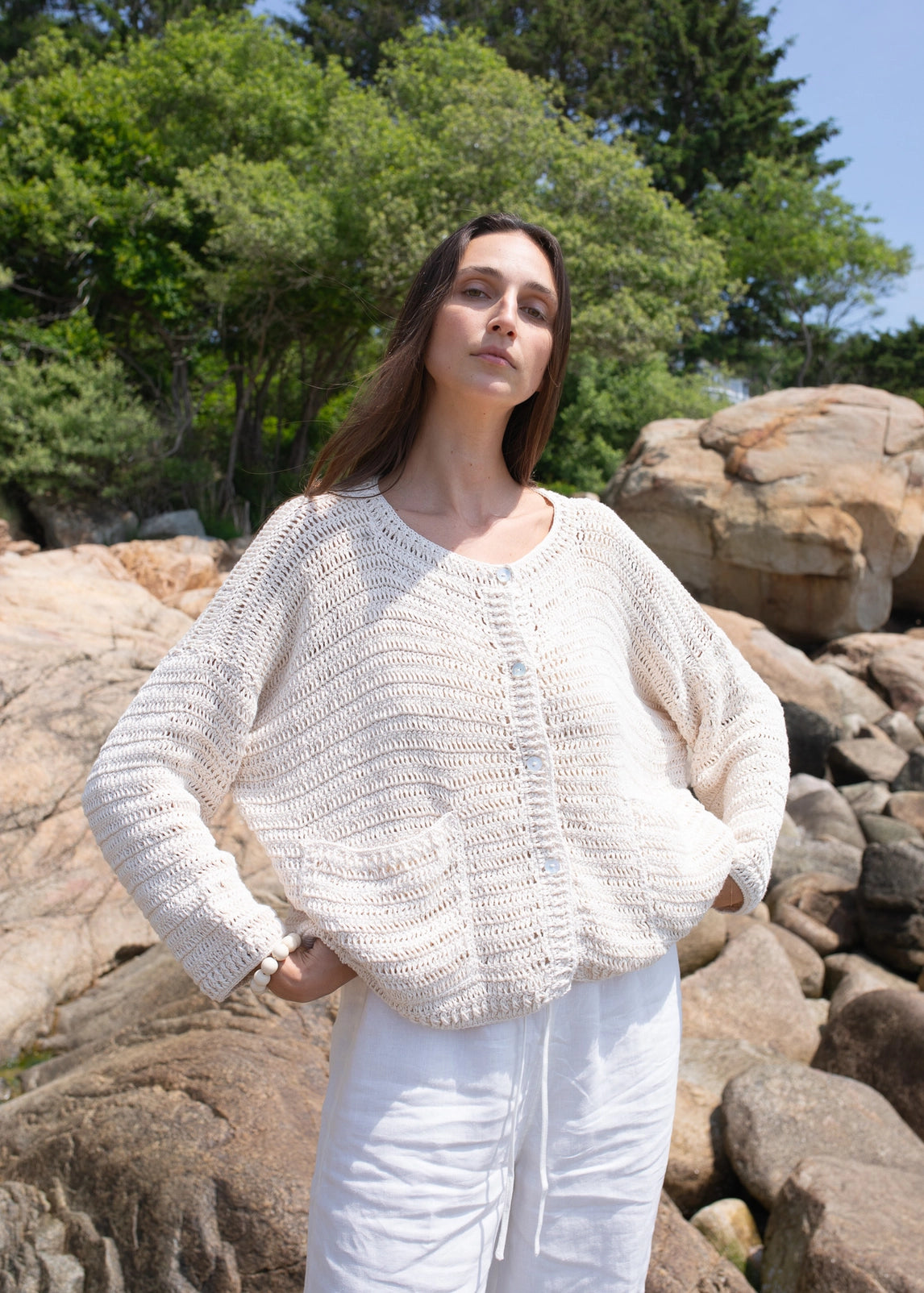 Manuela Crochet Cardigan