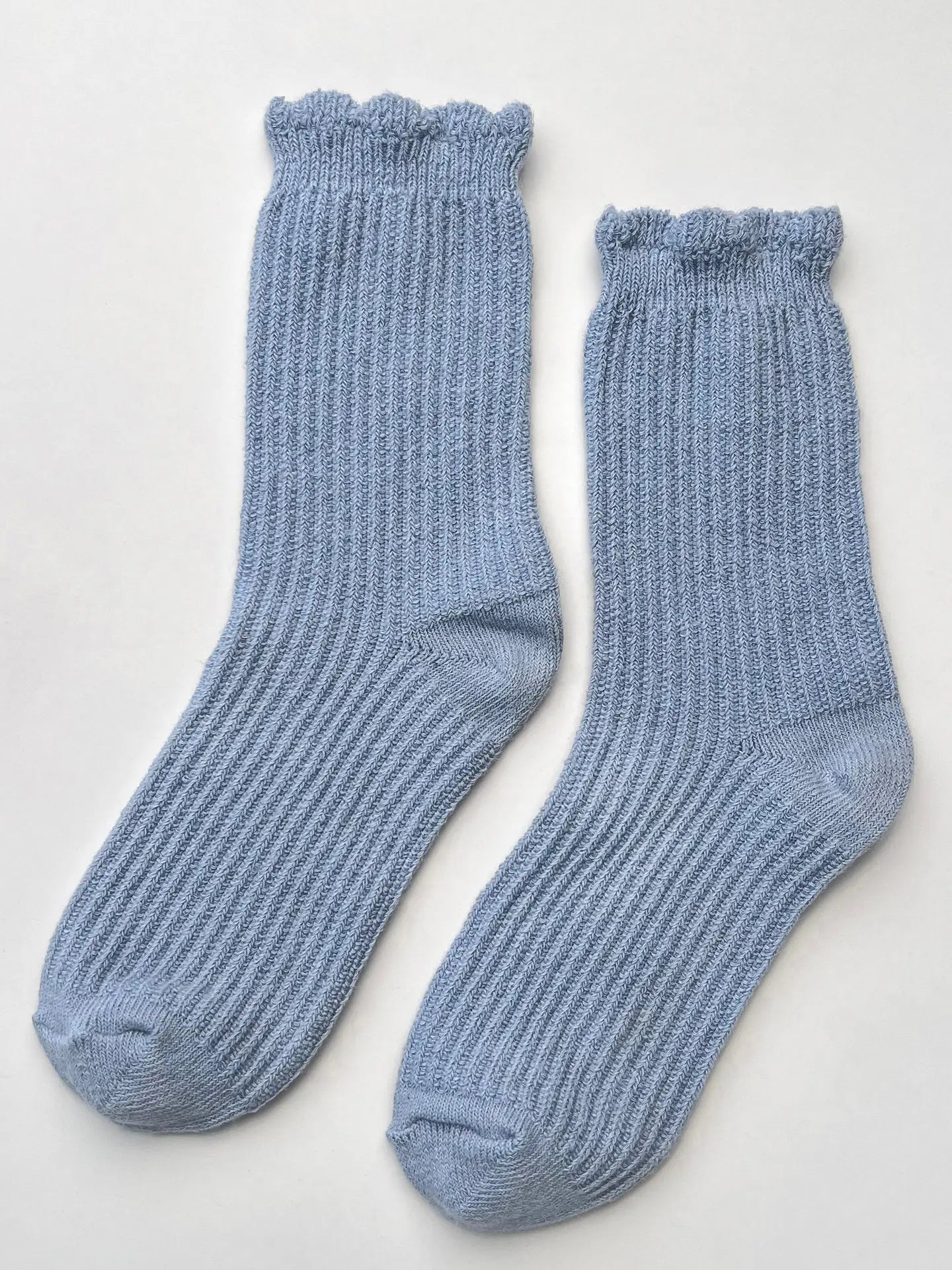 Linen Scallop Socks | Multiple Colors