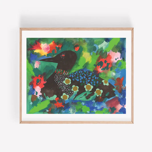 Watercolor Loon - Original Art Print