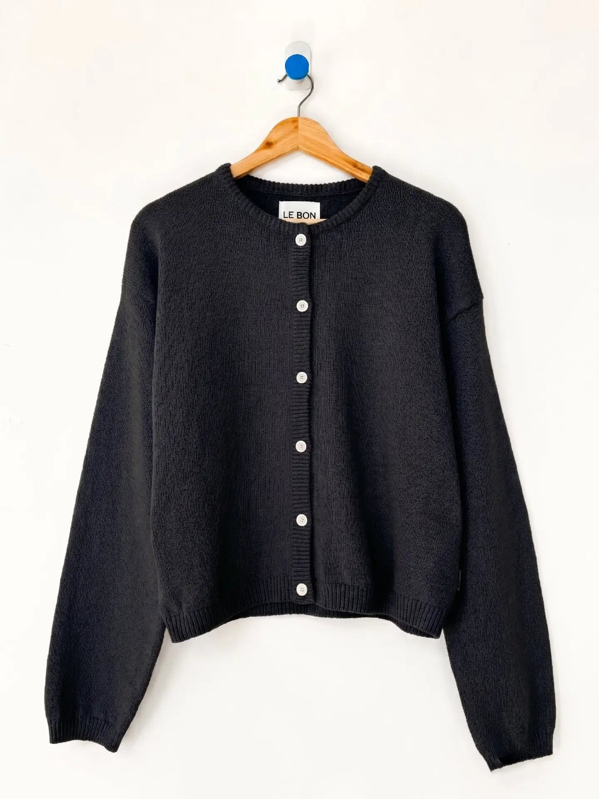 Cotton Leila Cardigan | Black