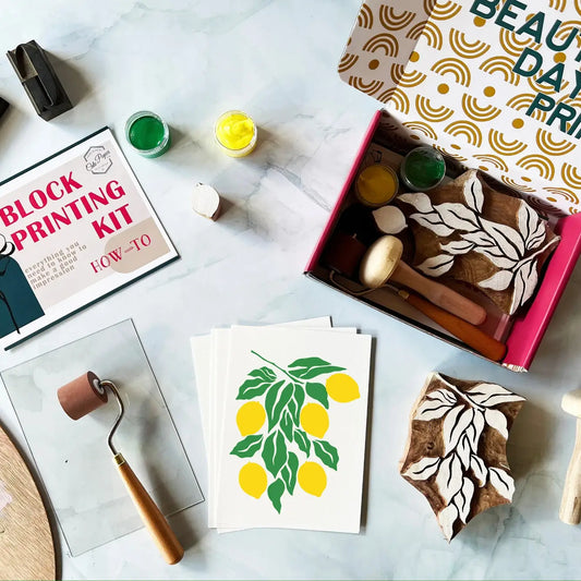 Wood Block Printing Kit - Lemon Branch