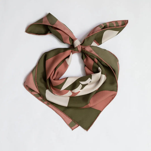 Bird in the Brush Silk Scarf