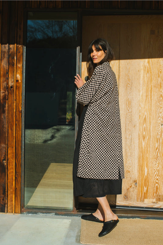 Block Print Duster Jacket