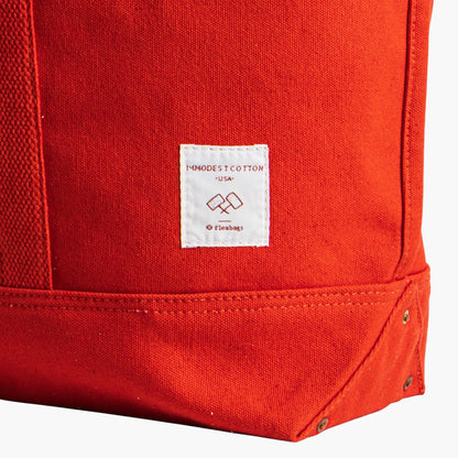 Large East West Tote | Persimmon