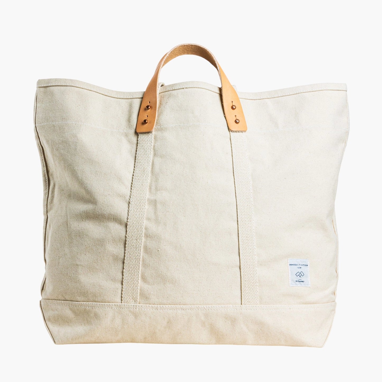 Large East West Tote | Natural