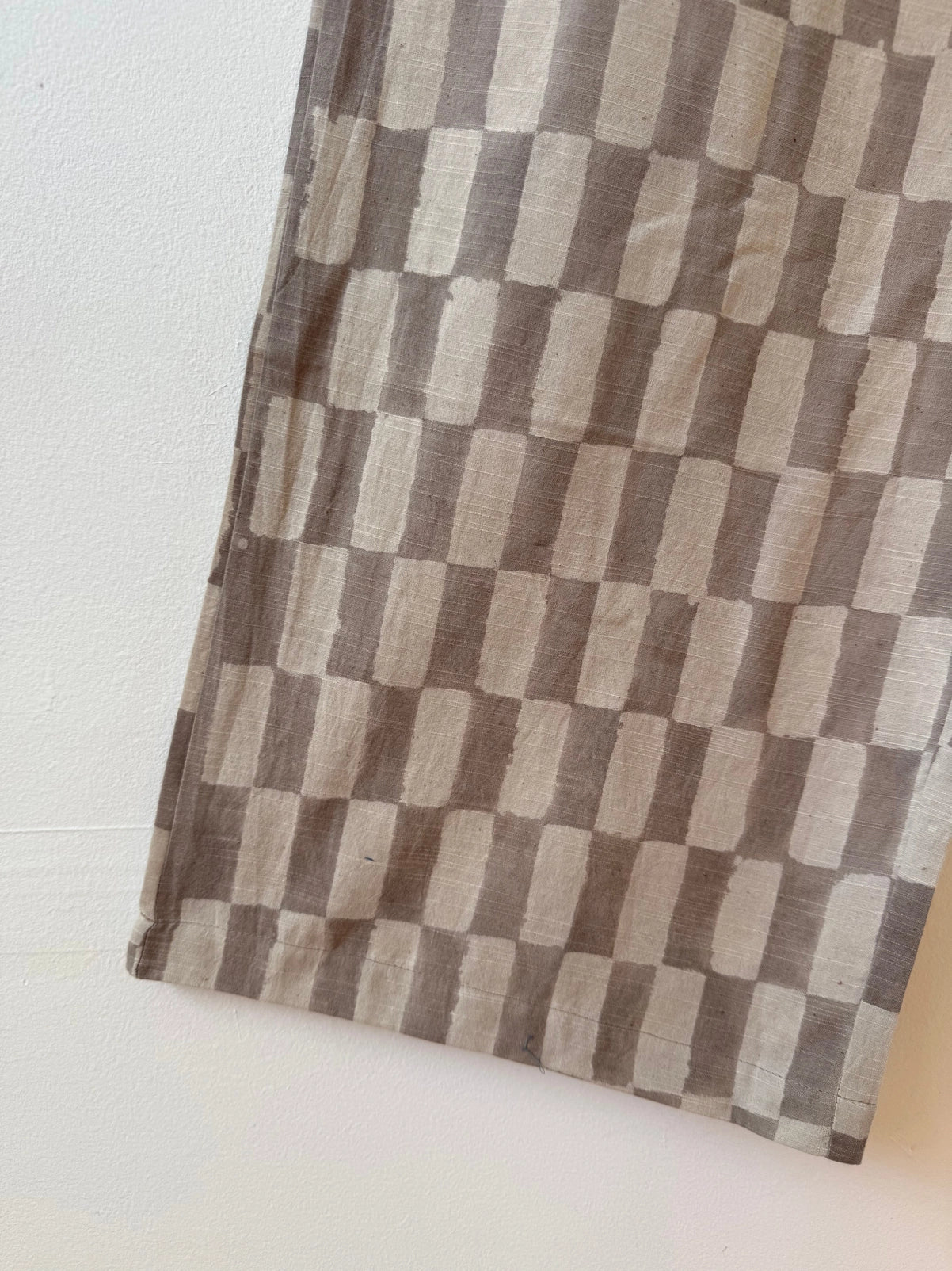 Omar Pants - Grey Block Print