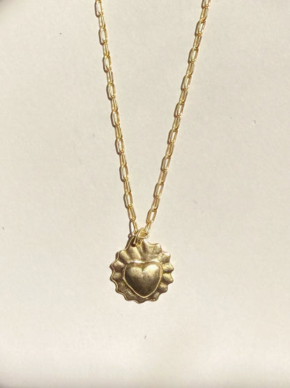 Sacred Heart Necklace | Gold or Silver