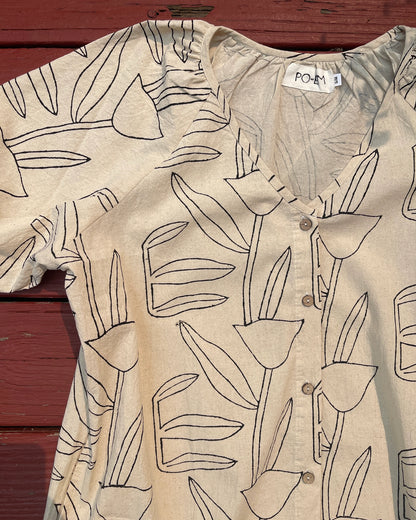 Block Print Tulipino Tunic Dress