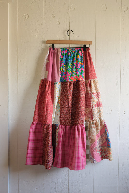 Patch Skirt - Berry