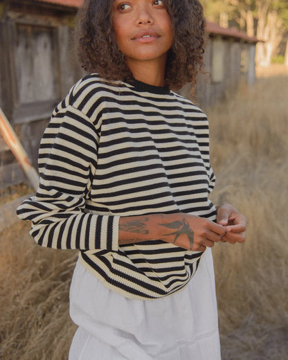 Stripe Crewneck Knit | Multiple Colors