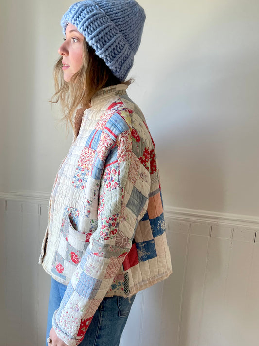 Vintage Quilt Jacket - Nine Patch