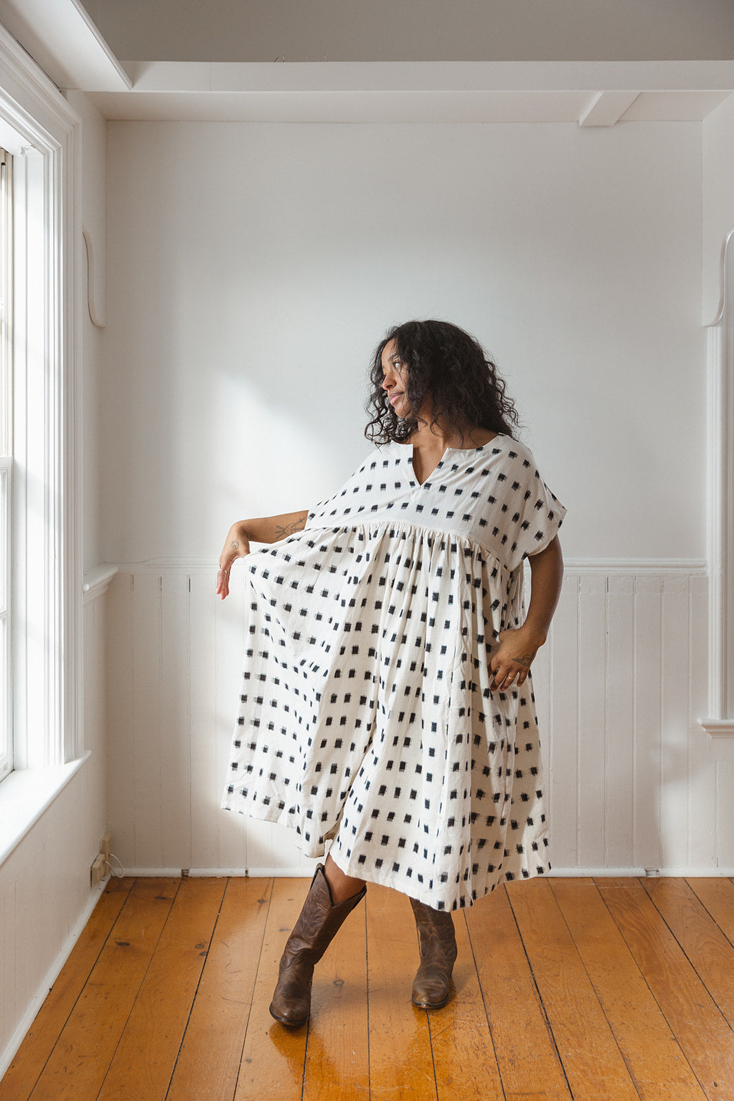 Cotton Ikat Meadow Dress