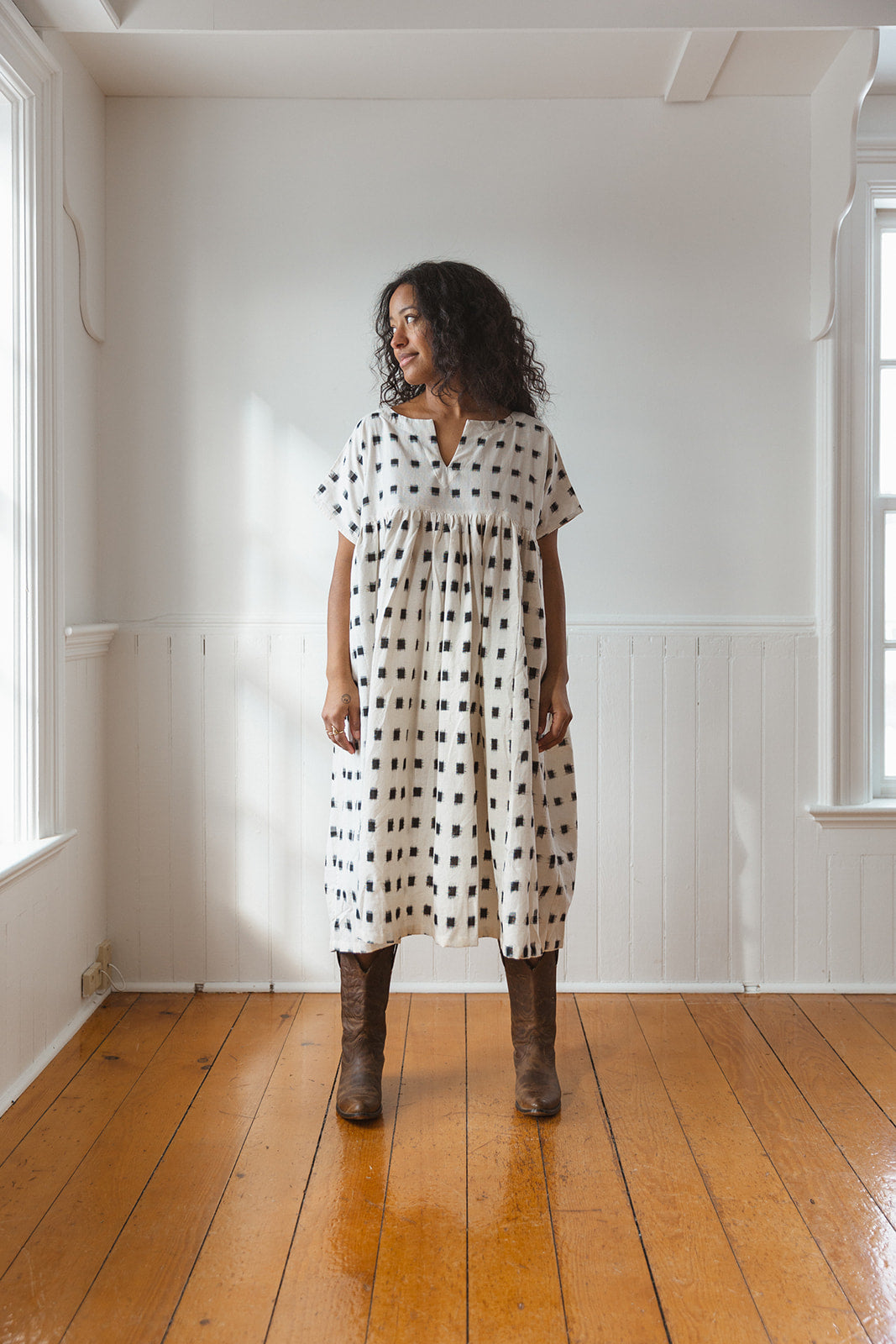 Cotton Ikat Meadow Dress