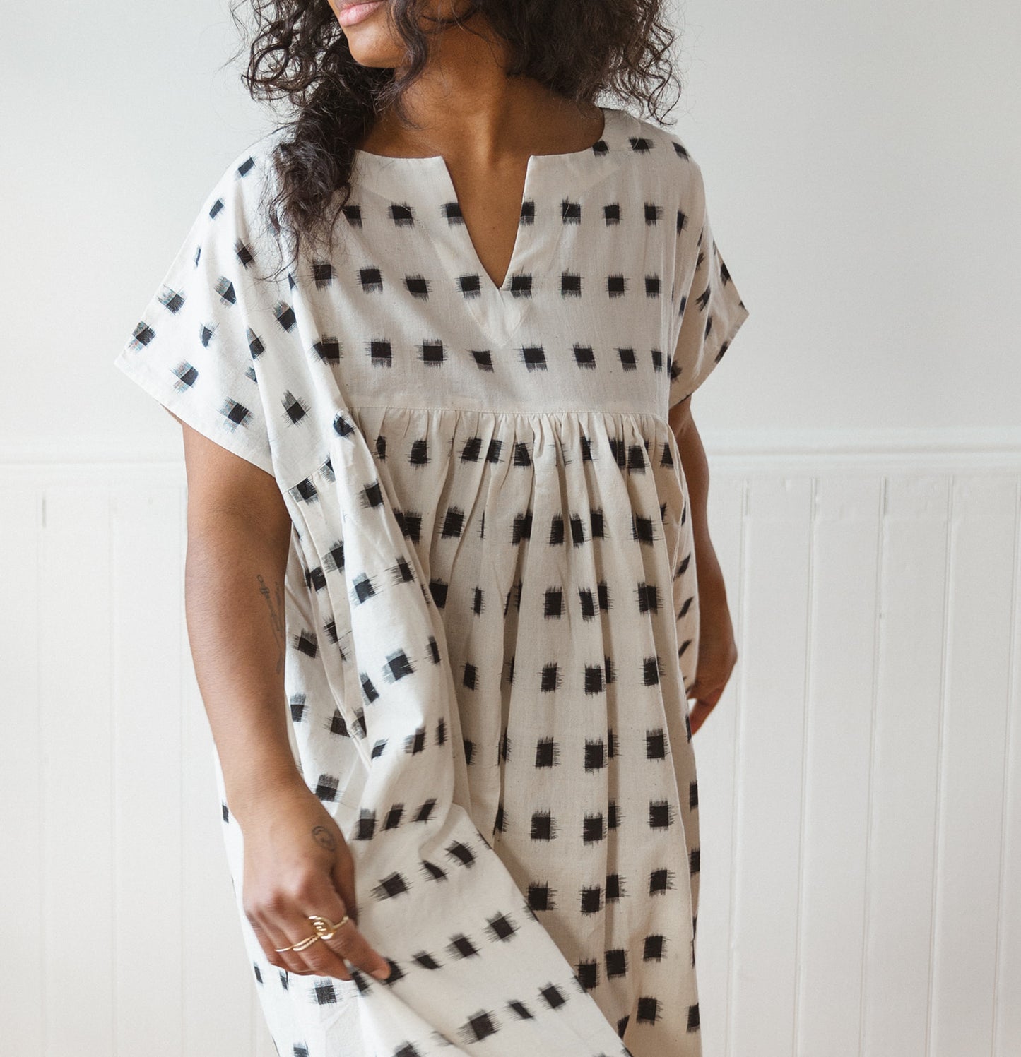 Cotton Ikat Meadow Dress