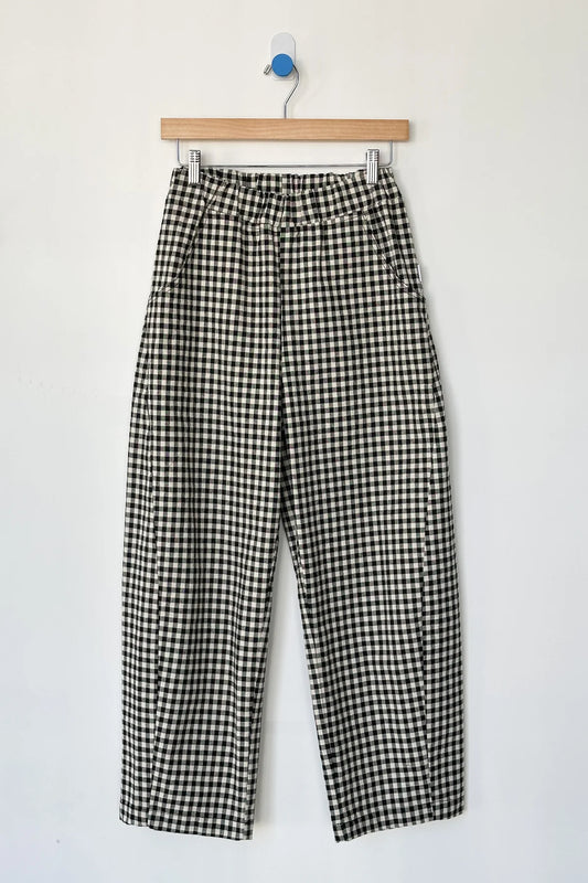 Arc Pants - Black Gingham Check