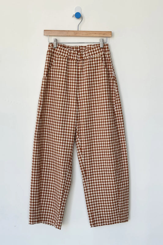 Arc Pants - Cinnamon Gingham Check