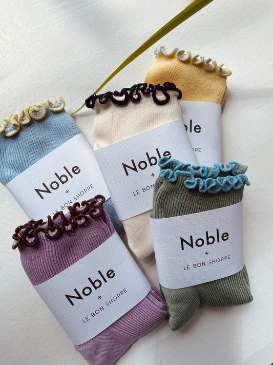 Petite Ruffled Modal Socks | Multiple Colors