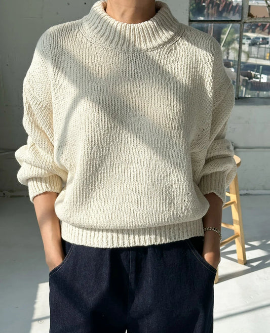 Zoe Cotton Sweater - Naturel