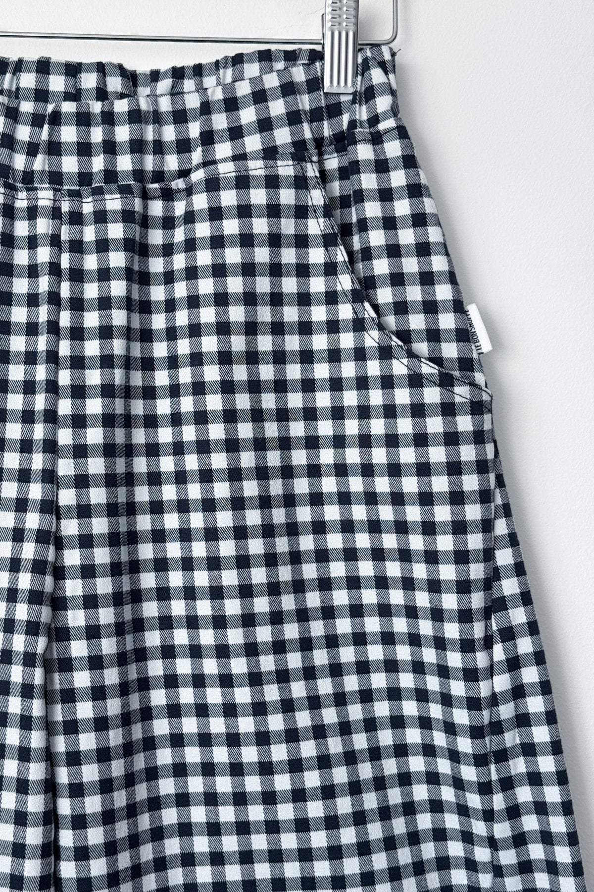 Arc Pants - Navy Gingham Check