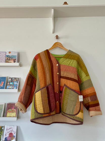 Handmade Quilt Pocket Jacket