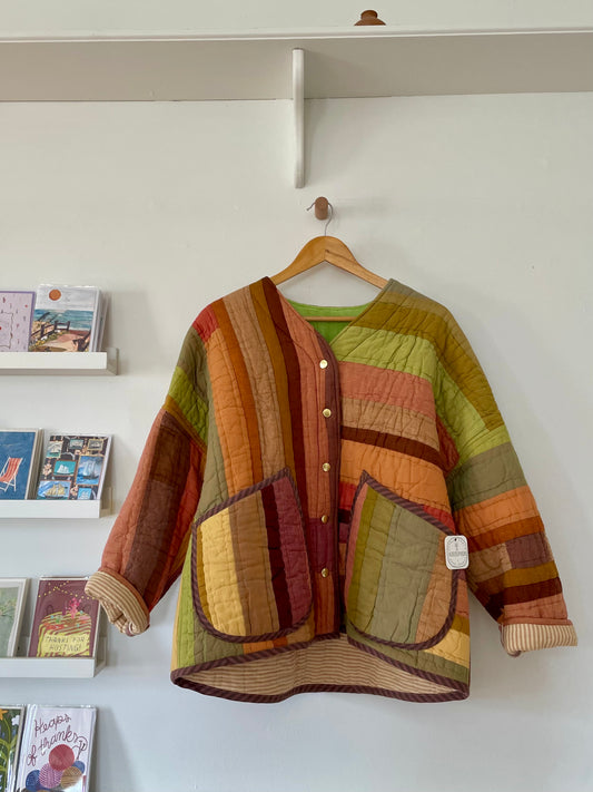 Handmade Quilt Pocket Jacket