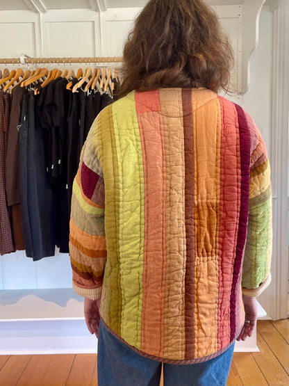 Handmade Quilt Pocket Jacket