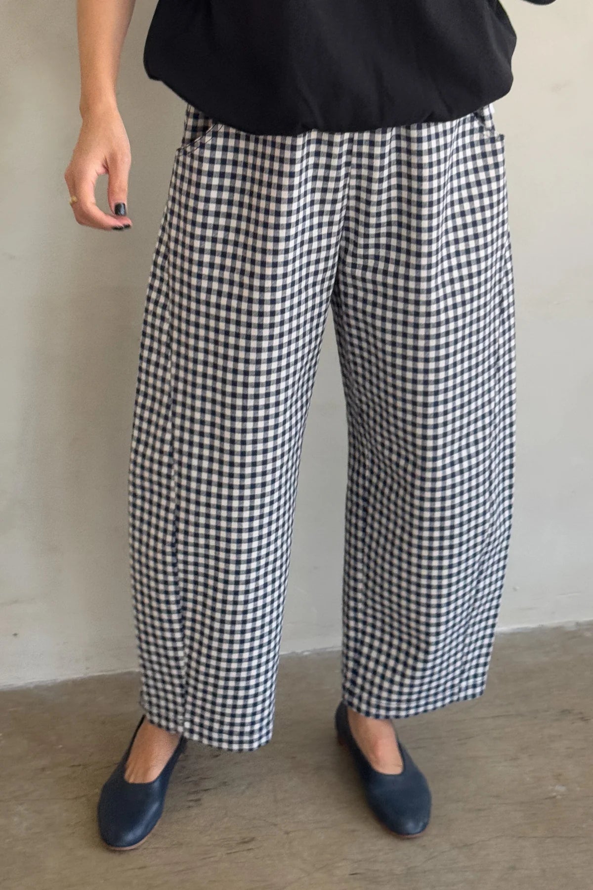 Arc Pants - Navy Gingham Check