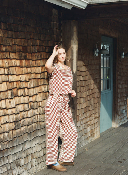 Omar Pants | Brown Check