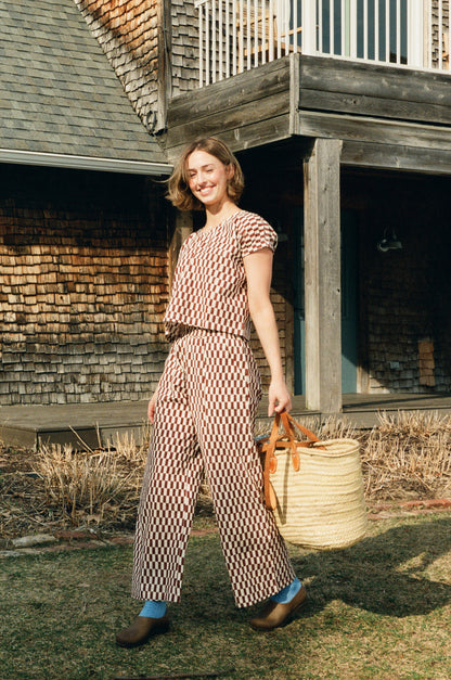Omar Pants | Brown Check