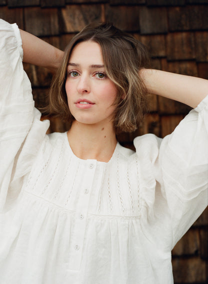 Laced Linen Dress